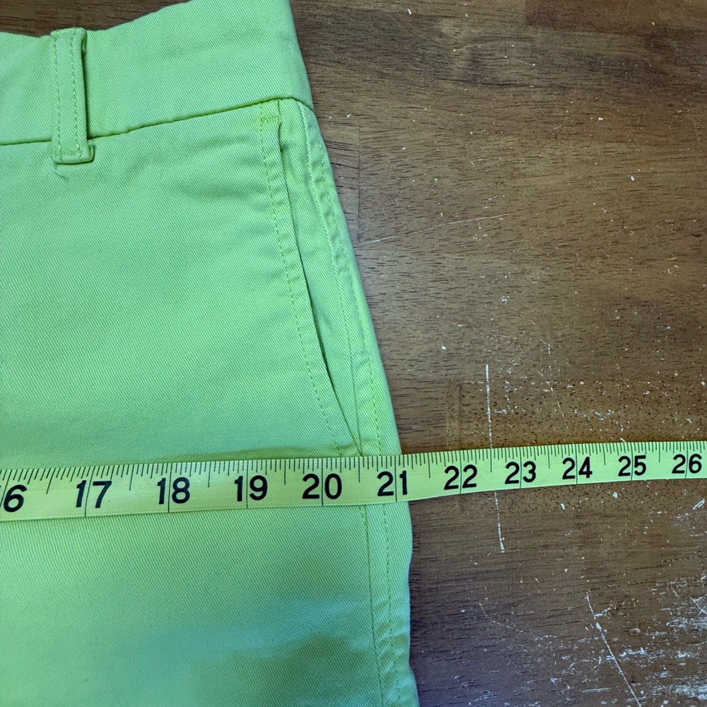 J. Crew Chartreuse Women's Shorts 12 - Picture 6 of 9